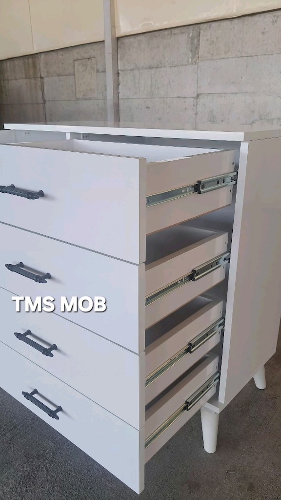 Şifonyer Mdf 3 açılır teleskopik ray 1.kalite ve 1.sınıf komple Mdf - 5