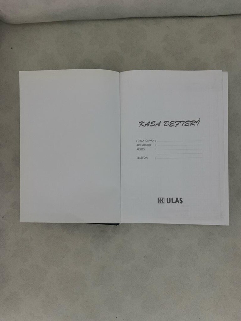 Kasa Defteri-Cari Hesap Defteri-Evrak Kayıt Defteri - 9