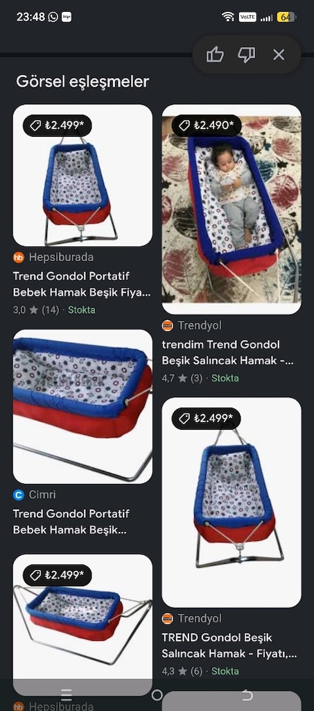 Hamak sallanır beşik sökülebilir - 8