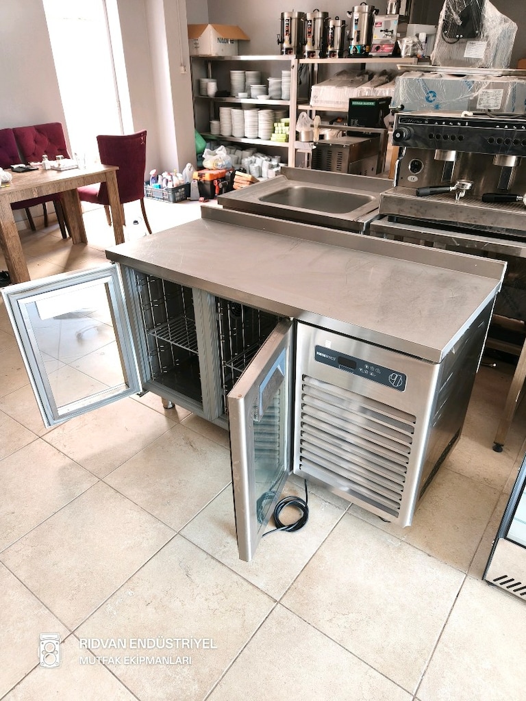 krom tezgah altı dolap soğutuculu endüstriyel dolap baraltı dolabı - 7