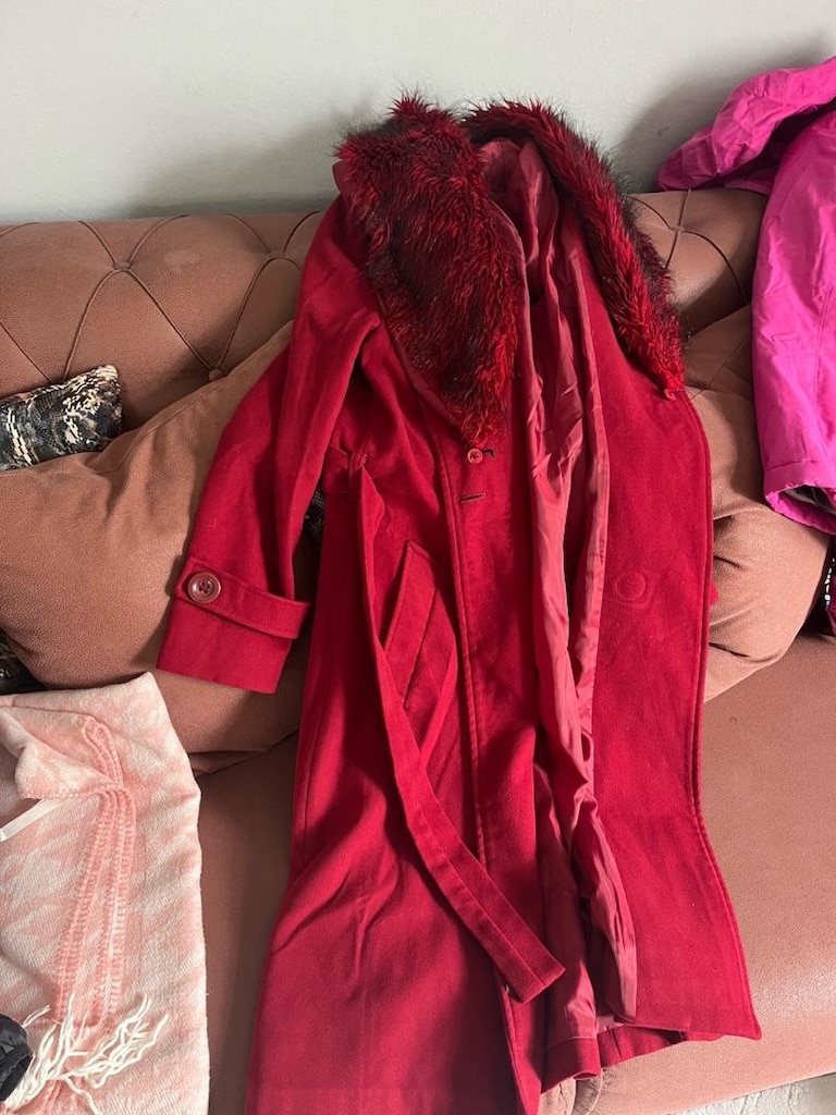sateen kürklü kaban