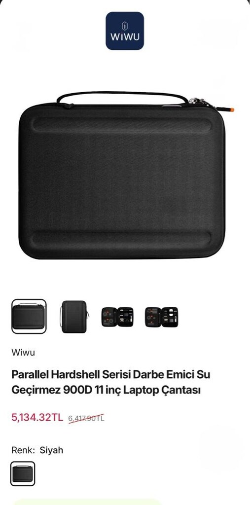 Wiwu hardshell serisidarbe emicili su geçirmez 9000D çanta - 7