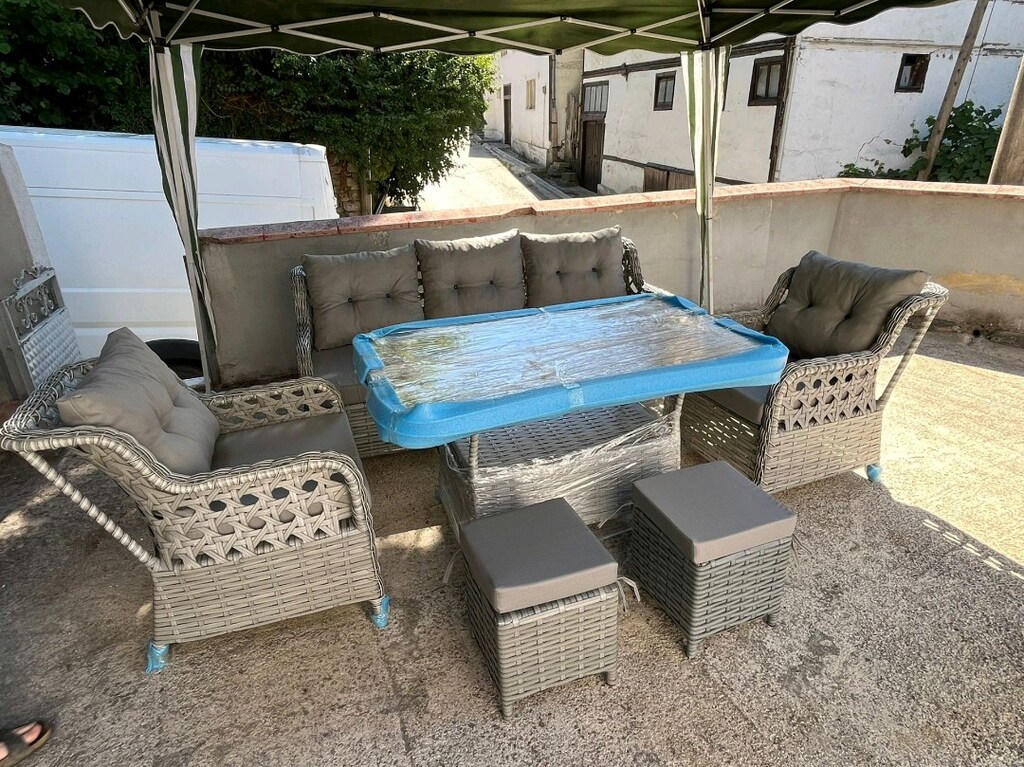 Fermuarlı Minderli Sıfır Rattan Takımlar KAPORA YOK KAPİDA ÖDEME - 5