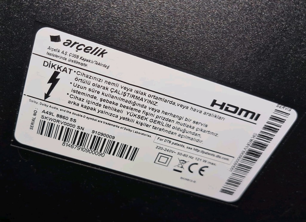 Arçelik A49L 8860 5S Ultra HD tv - 3