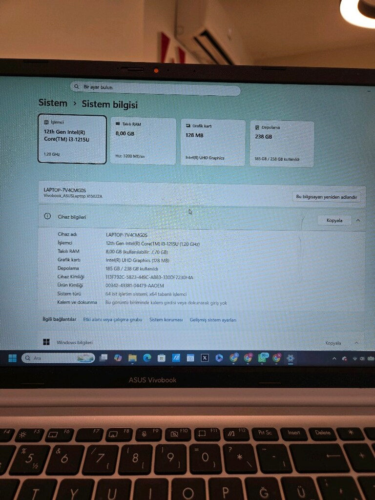 ASUS VivoBook X1502ZA dizüstü bilgisayar-laptop - 7