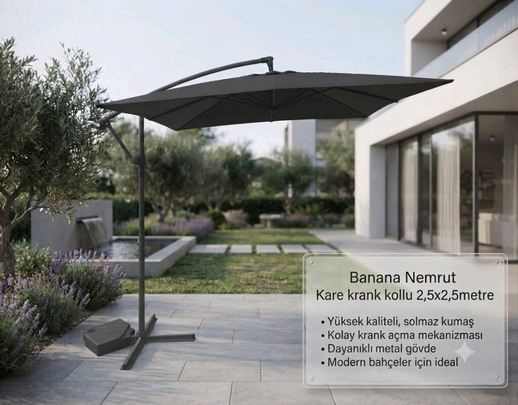 Bahçe Şemsiyesi, Balkon Şemsiyesi SIFIR ÜRETİMDEN KAPIDA ÖDEME - 2