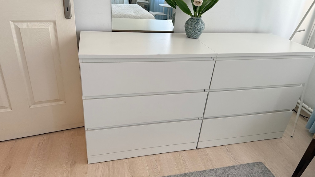 IKEA 3 ÇEKMECELİ MALM ŞİFONYER 2 ADET (3750x2=7500) - 2
