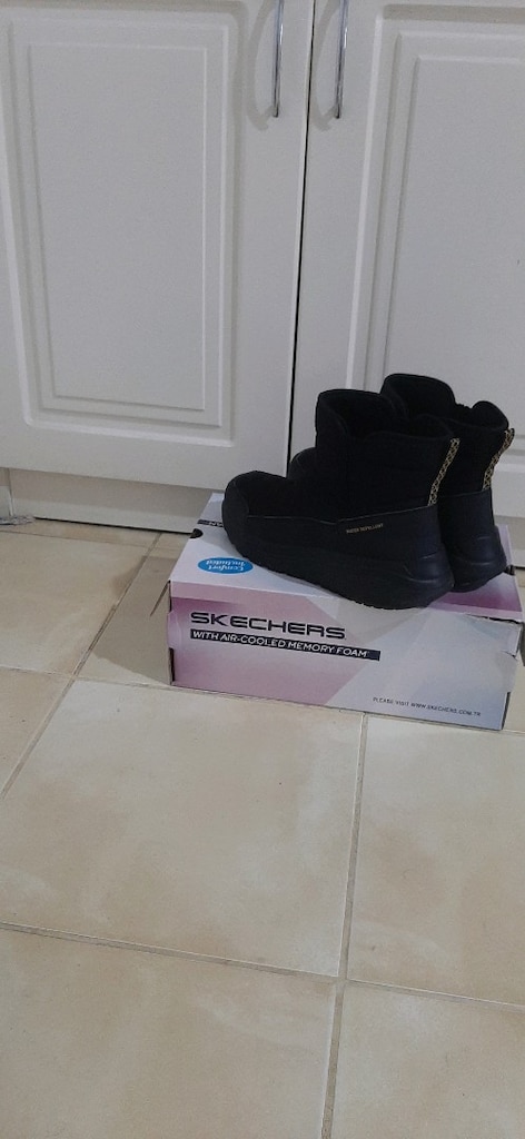 Skechers Su Geçirmez Siyah Kışlık Bot (Water Repellent) - 2
