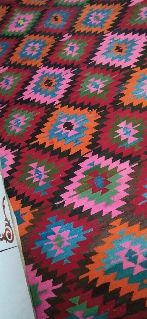80 YILLIK ANTİKA - Kusursuz Saf Yün El Dokuması Kilim (1.80 x 3.10m) - 4