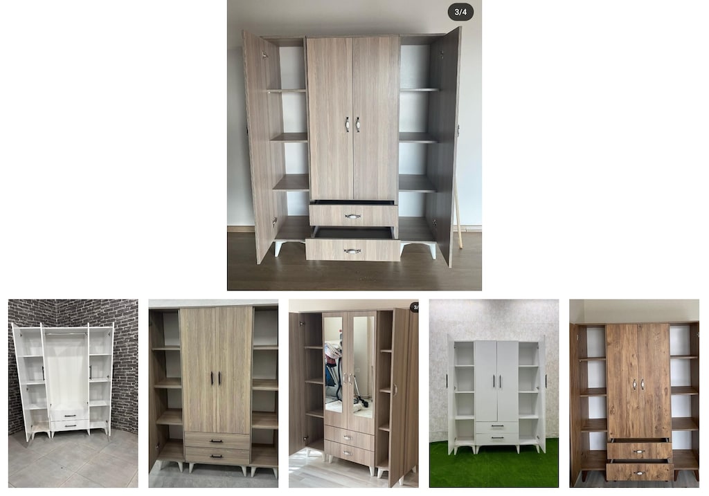 4 kapaklı elbise dolabı vwcqsydpua - 6