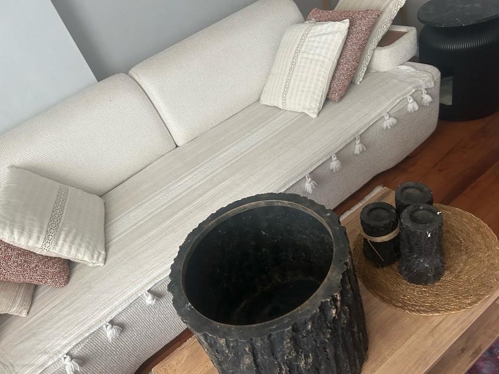 kütük görünümlü dekoratif saksı - 3