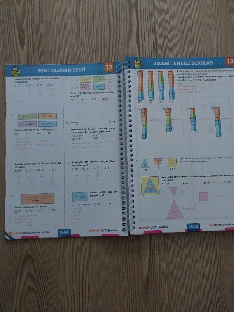 Arı Yayınları 8.Sınıf Matematik Defterim Öğretmen Klavuzu (Çözümlü) - 2