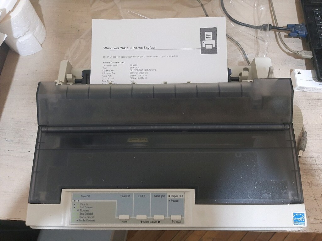 EPSON LX 300+II FATURA VE URSALİYE YAZICISI - 3