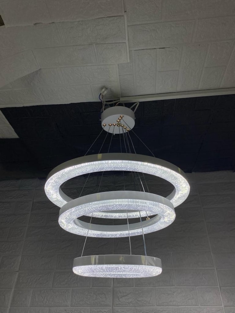 3 katlı led avize imalattan - 2