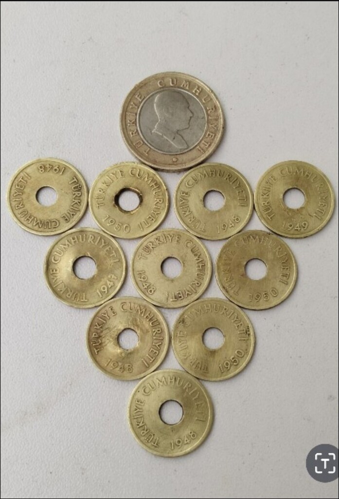 1 kuruş 1947/48/49/50 tarihli 10 adet var - 2