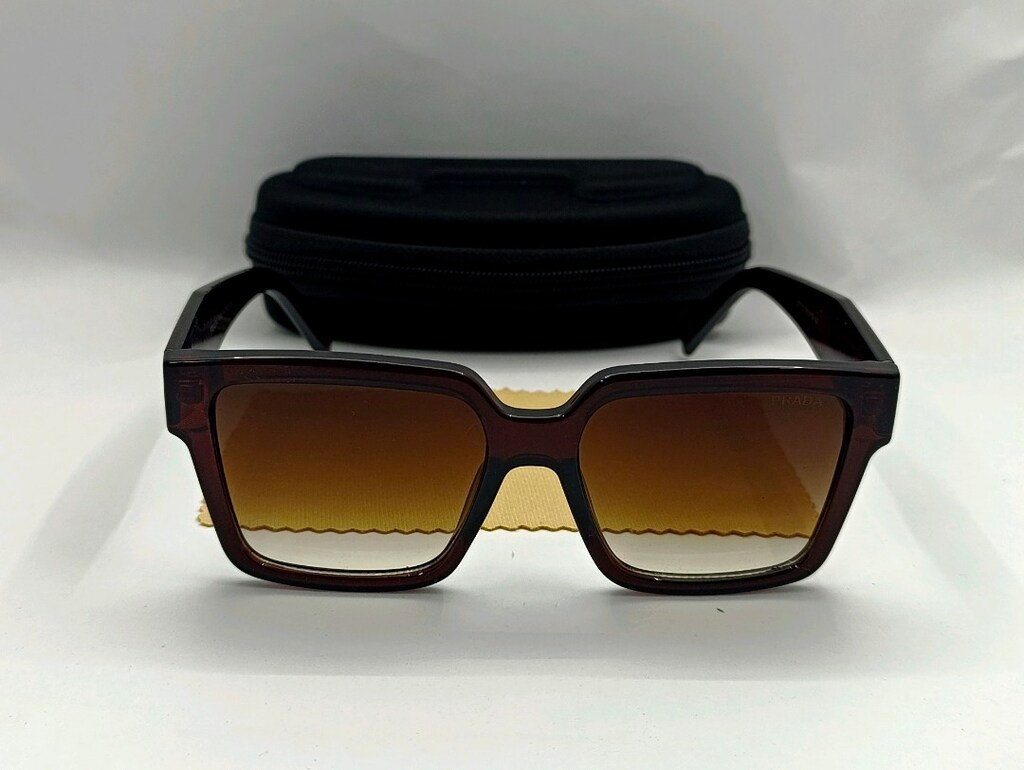 SIFIR KUTUDA, PRADA (BÜYÜK ÖLÇÜ,KEMİK) UV400 FİLTRELEME GÜNEŞ GÖZLÜĞÜ - 5