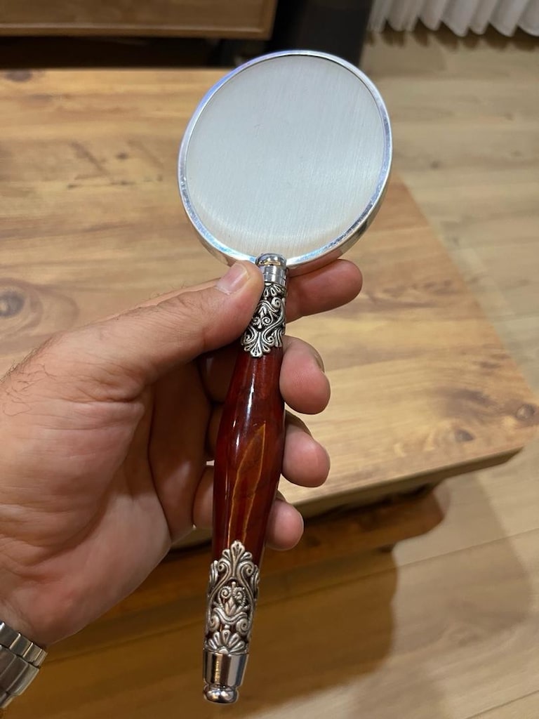 gümüş kaplama vintage fırça - 3