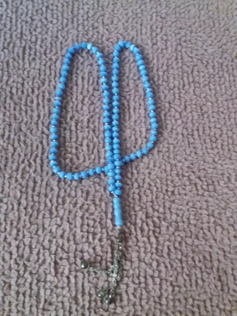Mavi taşlı kolye - 3