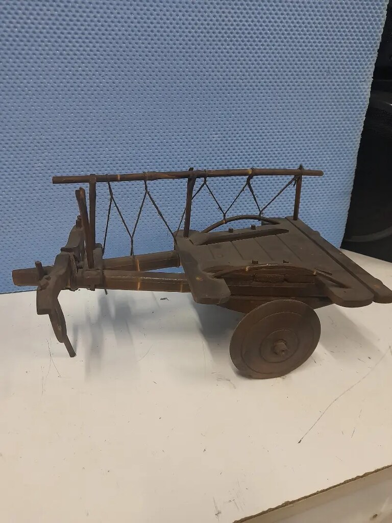 Maket ahşap kağnı arabası - 2
