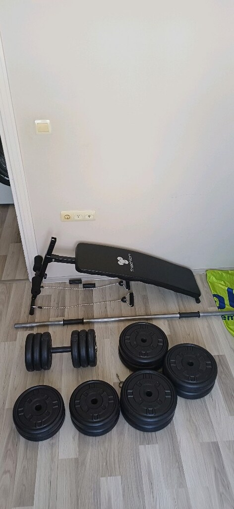 Sahibinden Temiz Ev Tipi Spor - Mekik Sehpası + Halter & Dambıl Seti - 11