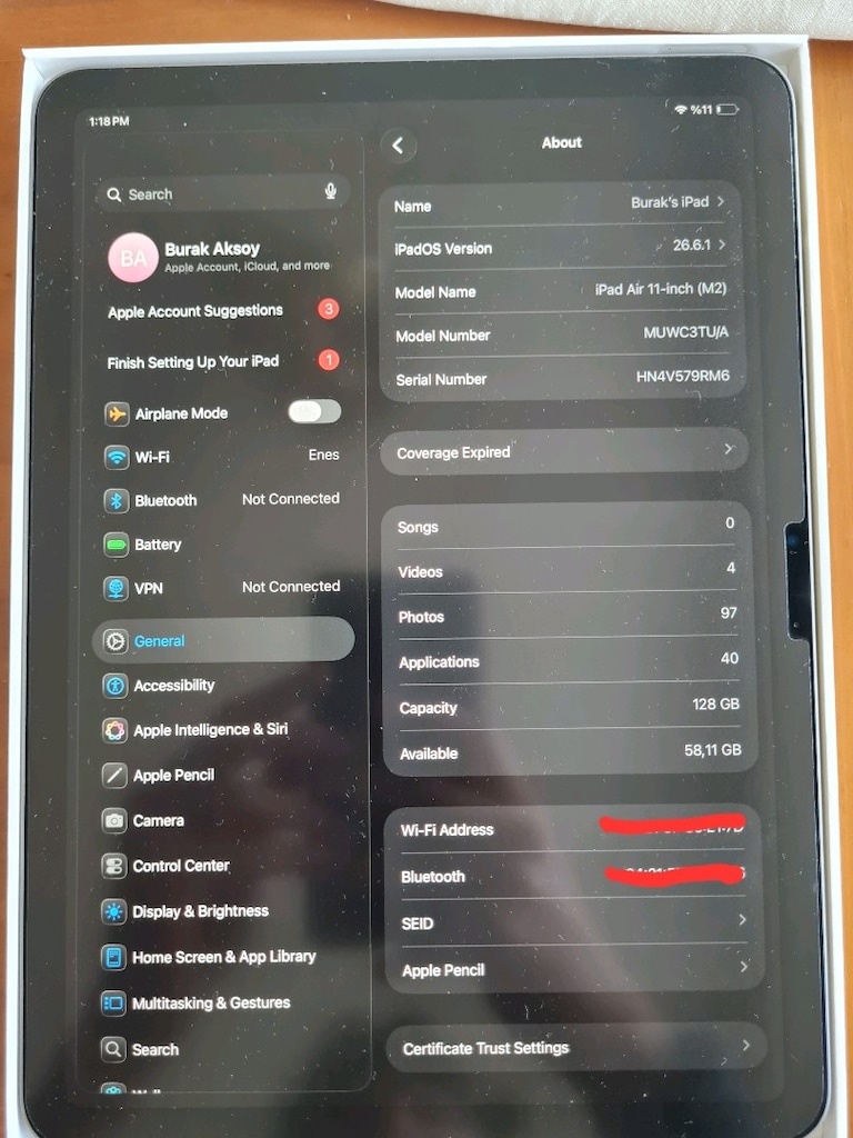 iPad Air M2 11" 128GB + Apple Pencil Pro - 7
