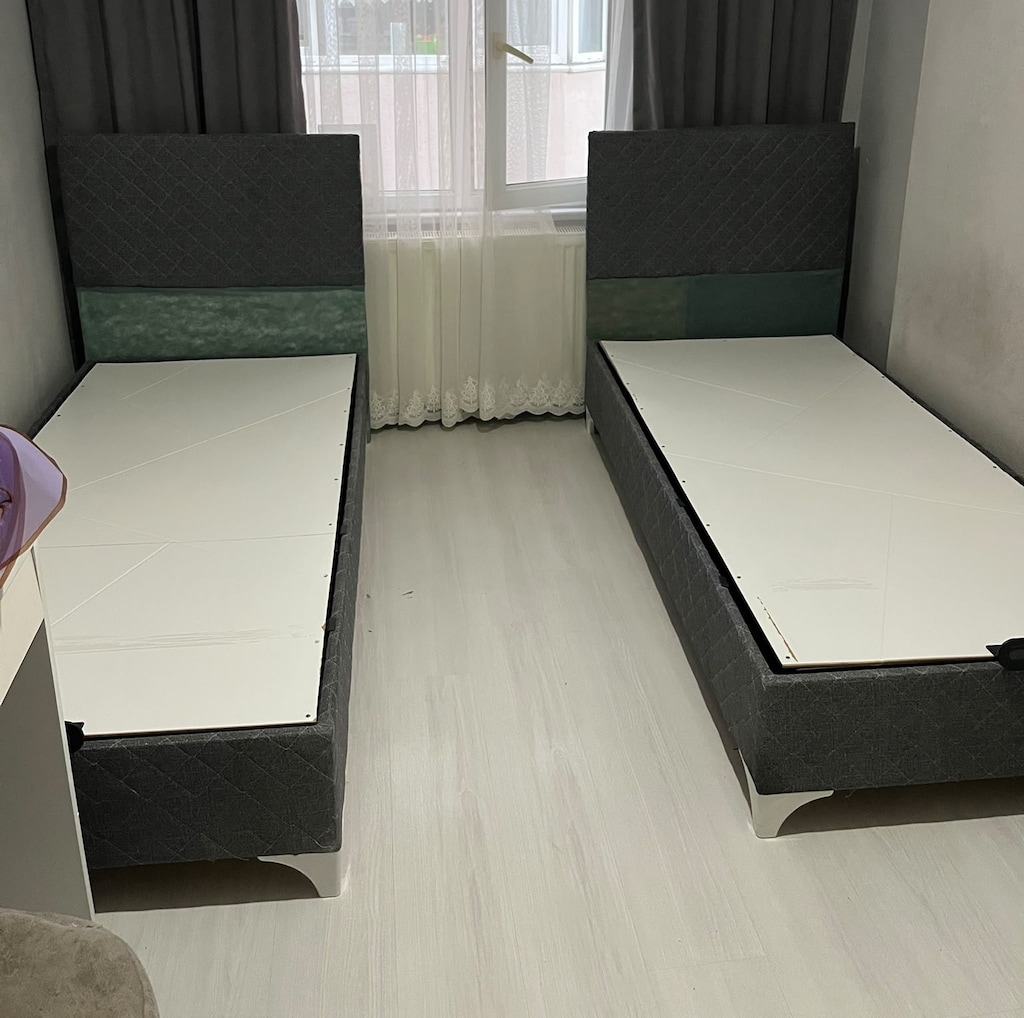 Sıfır Tek Kişilik Baza Başlık Yatak Seti - 2
