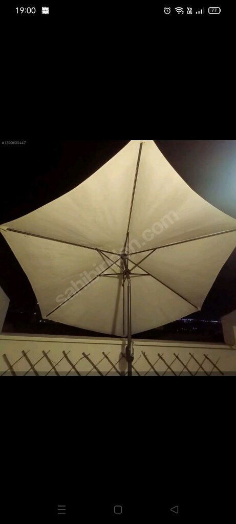 Acil SunFun Torino Katlanır 270cm Bahçe Teras Balkon Tekne Şemsiyesi - 3