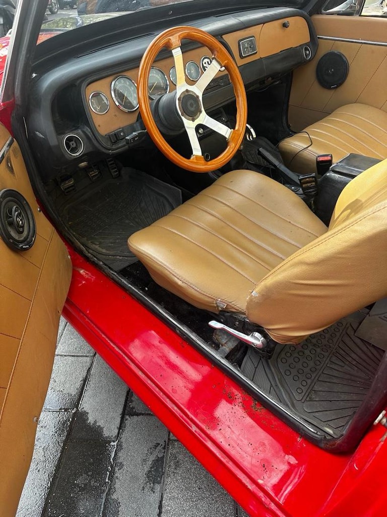 Kırmızı Cabriolet Araba - 11
