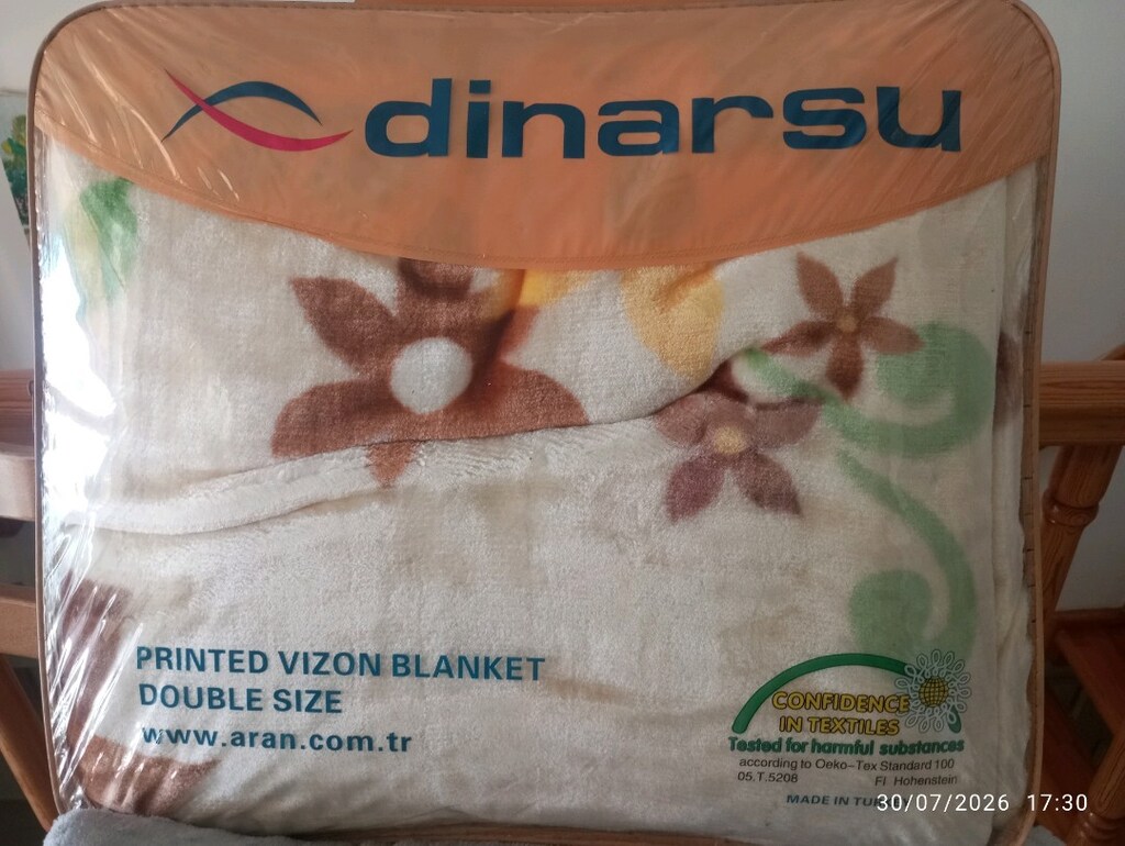 Dinarsu çift kişilik yeni pakette battaniye - 2