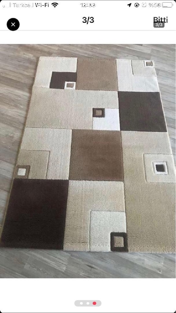 3lü yatak odası veya koridor için halı - 3