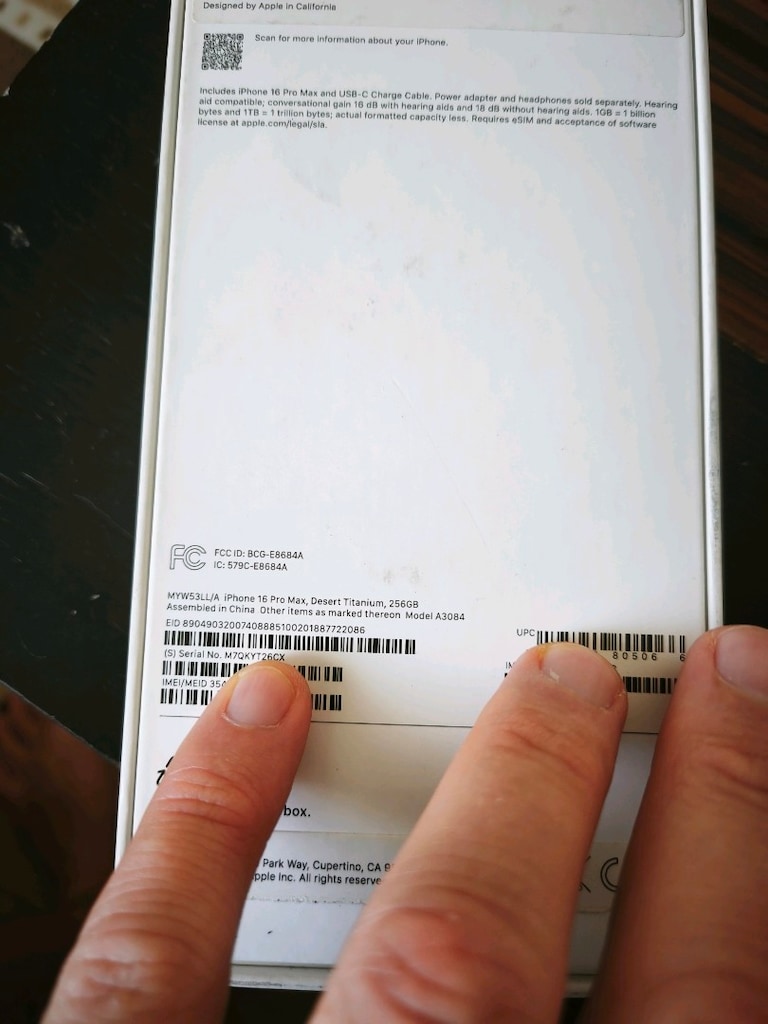 iPhone 16 Promax boş kutu 256gb desert titanyum - 5