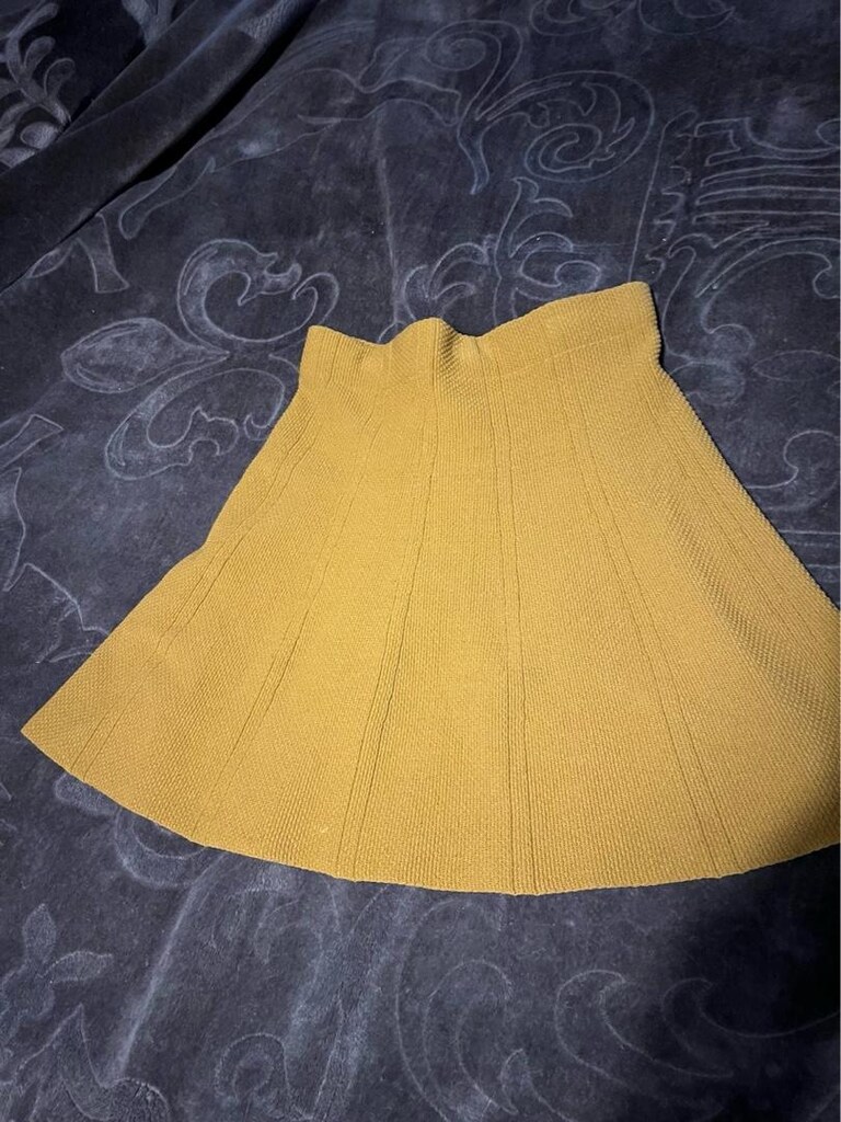 Zara hardal sarısı mini etek - 2