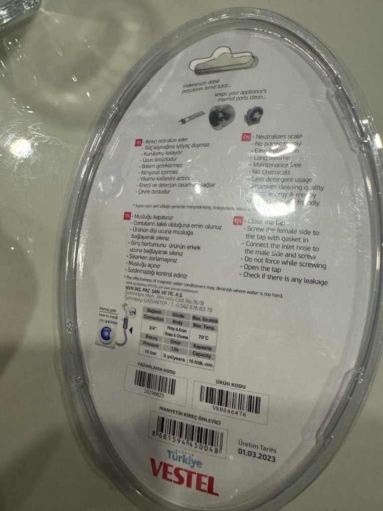 Vestel çamaşır bulaşık makinası kireç önleyici sıfır açılmamış ambalaj - 2
