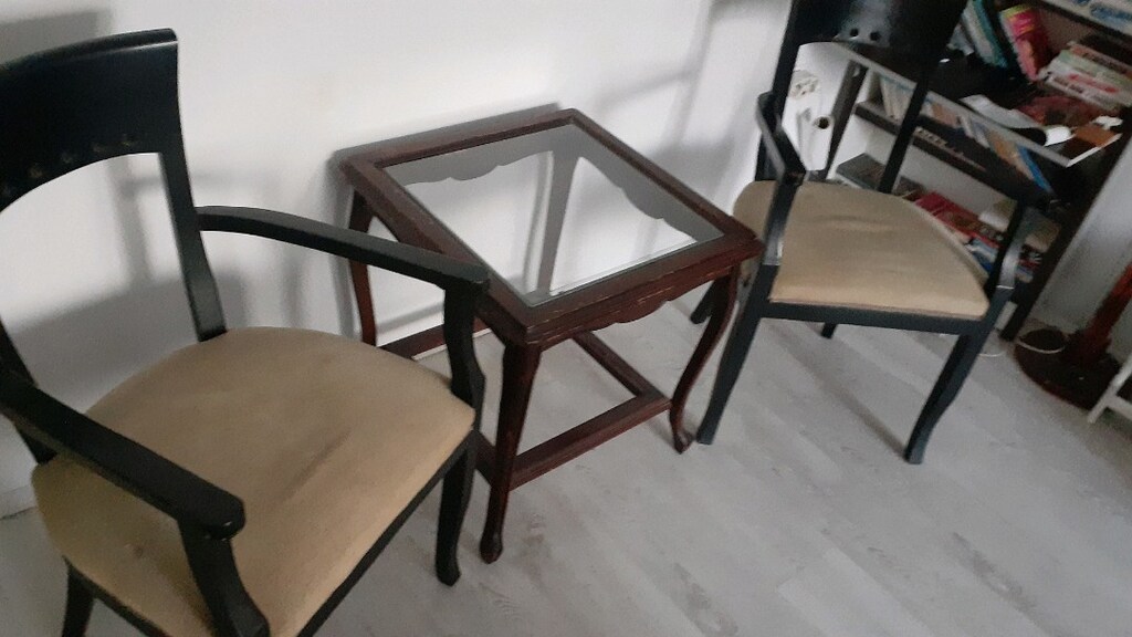 2 adet sandalye ve sehpa - 5