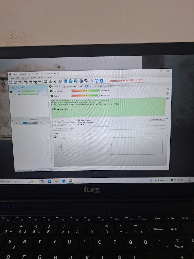 i7 İşlemci - 8GB RAM - 120GB SSD / iLIFE ZED AIR CX7 Laptop - 7