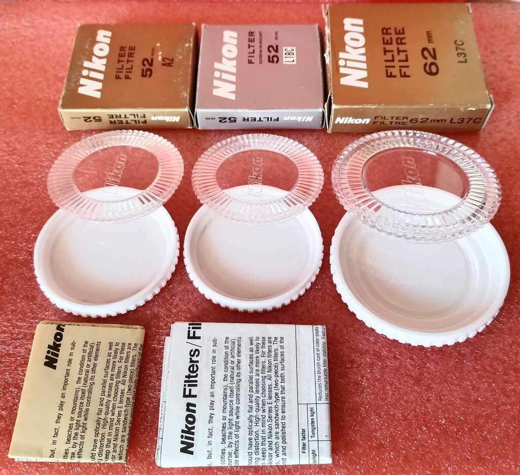 Nikon Orijinal 52 mm. + 62 mm. Filtre Kutuları - 2