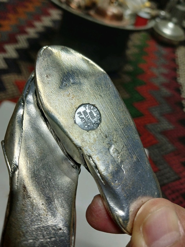 925 ayar gümüş kaplama terlik - 4