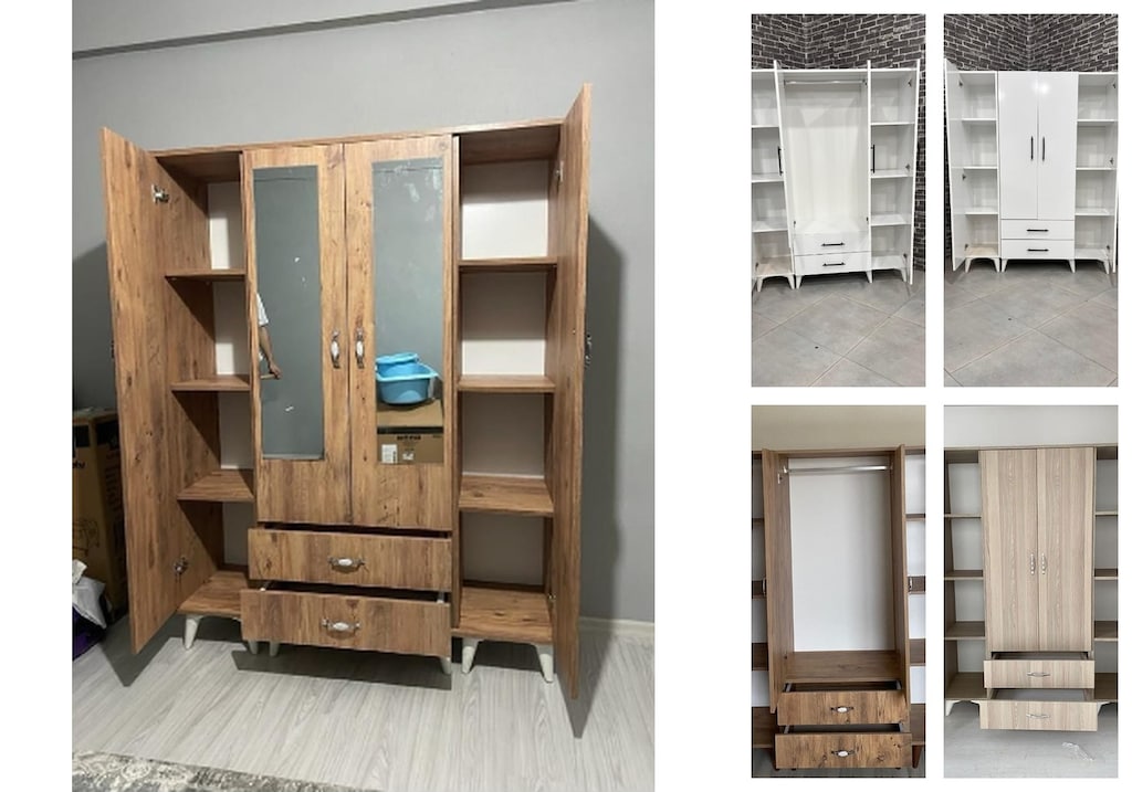 4 kapaklı elbise dolabı xgzxmqmrkn - 5