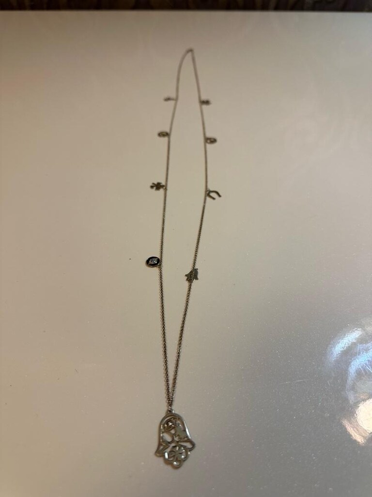 Gümüş şans kolyesi 58 cm , 11 gr gümüş - 5