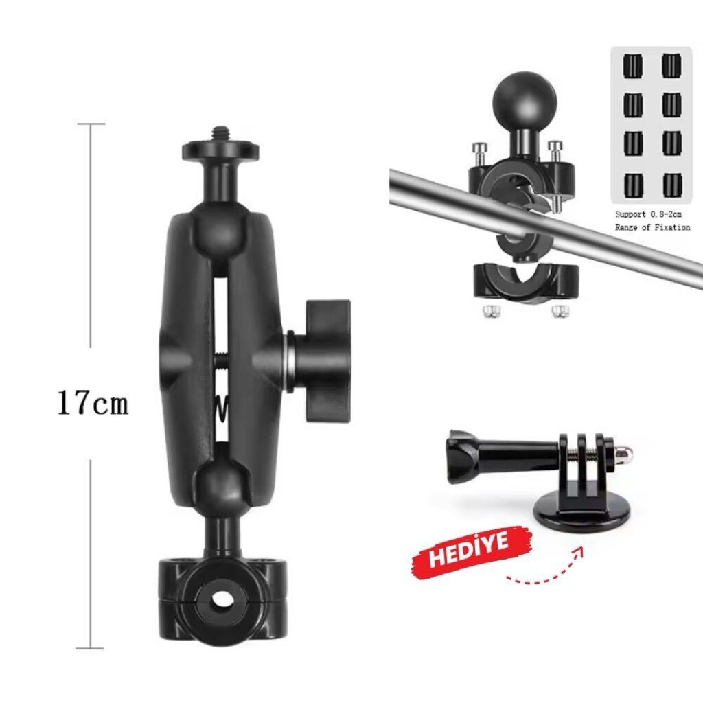 KNMASTER MC30 - AYNA&GİDON BAĞLANTILI KAMERA TUTUCU - 2