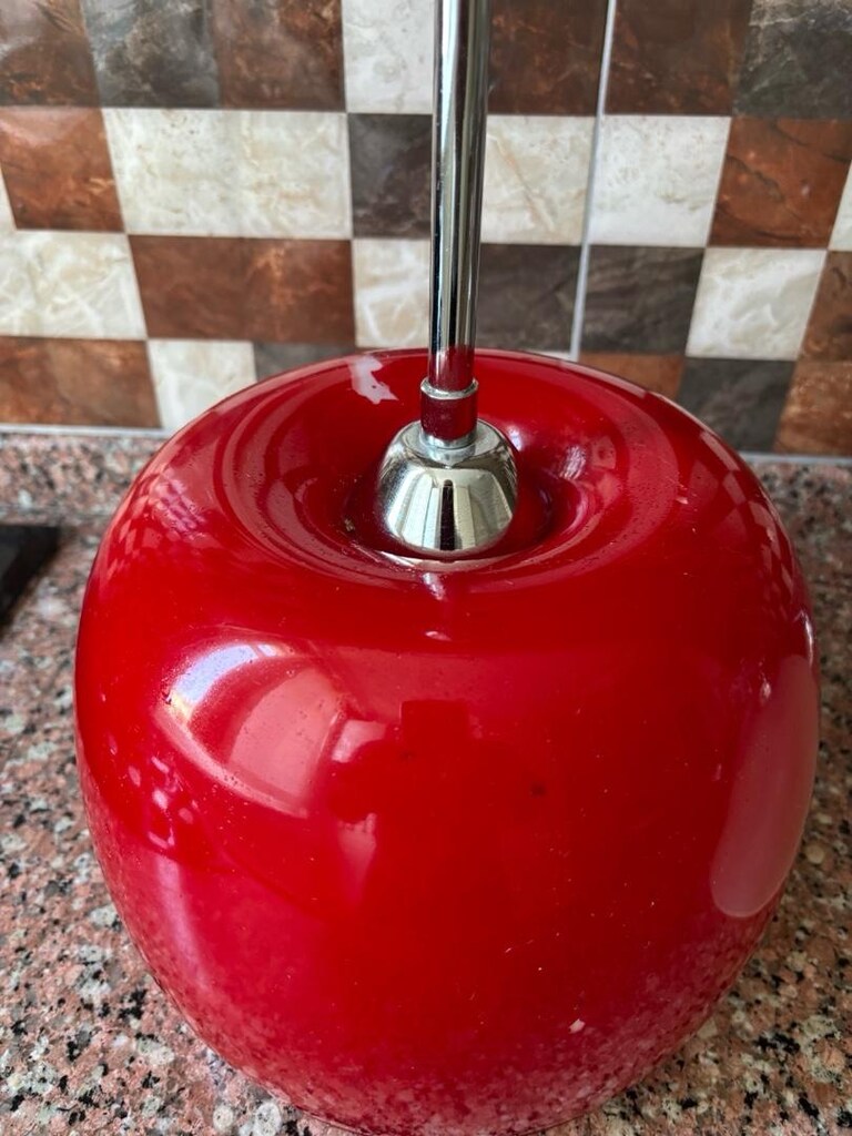 Şık ve Clean 3 Adet Sarkıt Avize Seti (Kırmızı Tasarım + 2 Cam Model) - 4