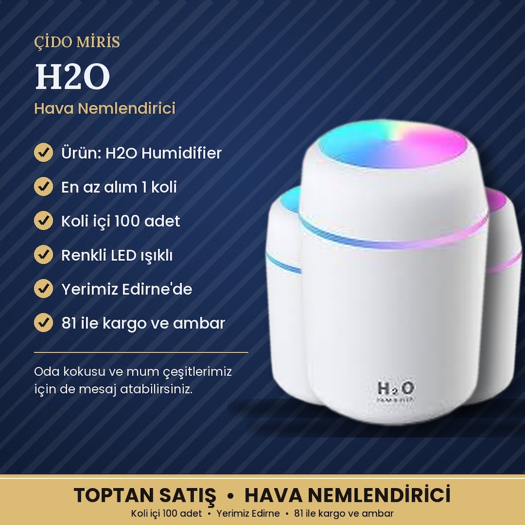H2O NEMLENDİRİCİ ÇİDO MİRİS | 100 ADET KOLİ - 2