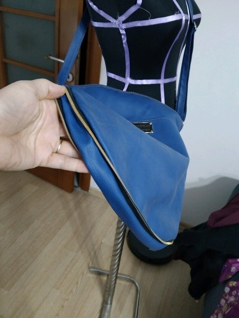 mavi büyük boy çanta - 3