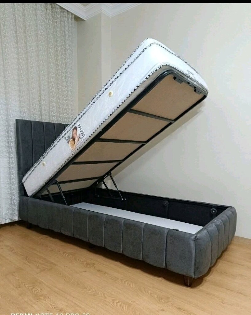 Tek kişilik baza Başlık yatak takım sandıklı baza - 4