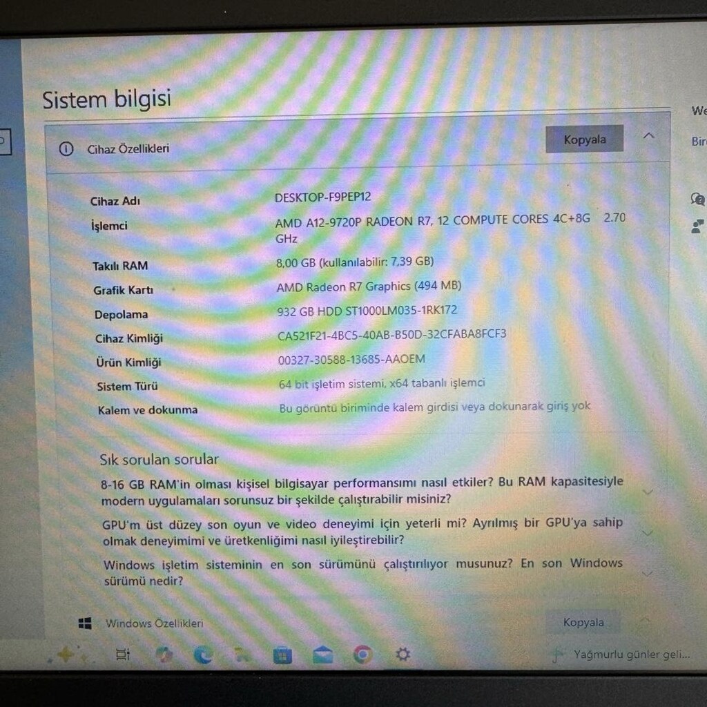 Lenovo IdeaPad 320 | AMD A12 | 8 GB RAM | 1 TB HDD | Temiz ve Sorunsuz - 6