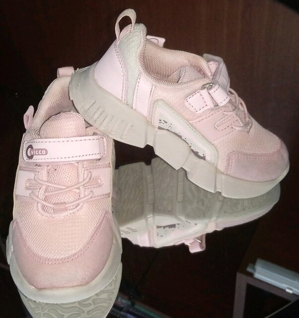 Kız Çocuk Pembe Spor Ayakkabı Velcro