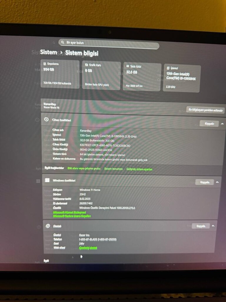 acil satılık rtx 4070 razer blade 18 - 4