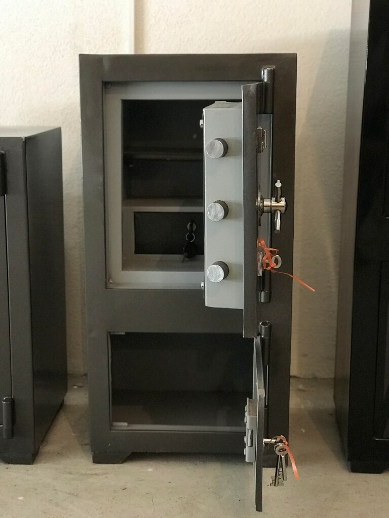 85 CM EV VE OFİSLER İÇİN UYGUN ŞİFRELİ ÇELİK PARA KASASI - 2