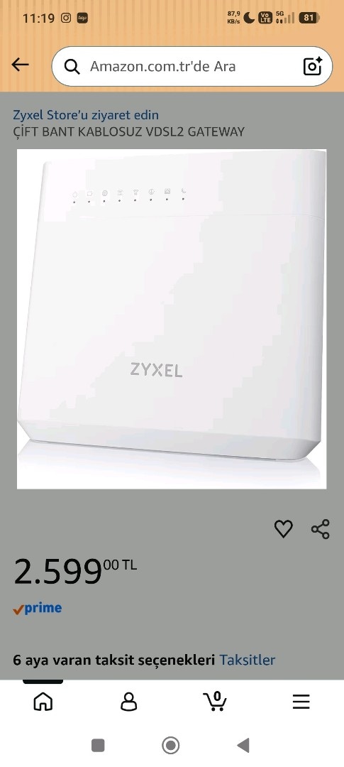 Zyxel 5g destekli Vdsl Fiber kablosuz Modem ( takas olabilir) - 3