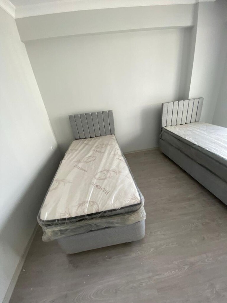 sıfır ürün tek kişilik baza başlık petli yatak - 5